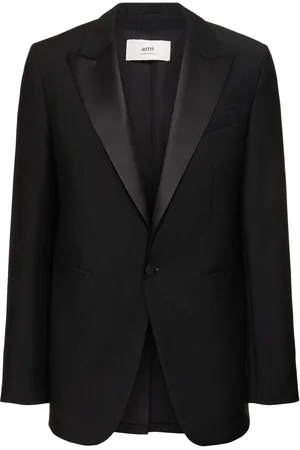 Ami Wool & Mohair Tuxedo Blazer