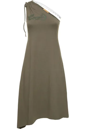 CORMIO Alana One Shoulder Jersey Midi Dress