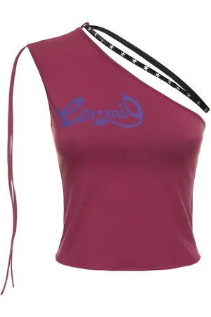 CORMIO Erika One Shoulder Cotton Top