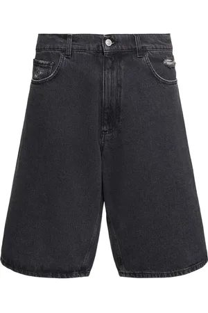 1017 ALYX 9SM Distressed Denim Shorts W/buckle