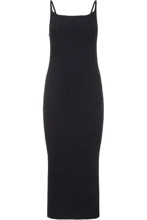 Auralee Cotton Wide Rib Knit Maxi Dress