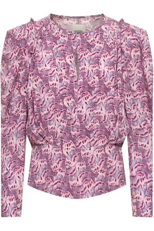 Isabel Marant Zarga Printed Silk Top