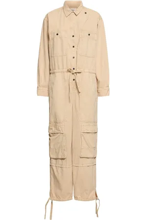 Marant Etoile Idany Long Sleeve Cotton Jumpsuit