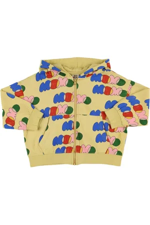 Jelly Mallow Printed Cotton Zip Hoodie