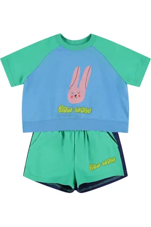 Jelly Mallow Cotton Jersey T-shirt & Sweat Shorts