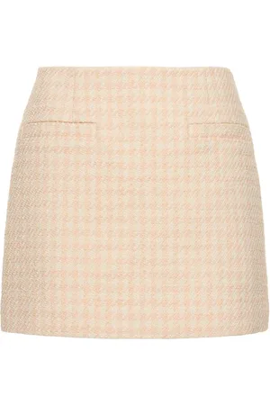 ANINE BING Vanessa Houndstooth Mini Skirt