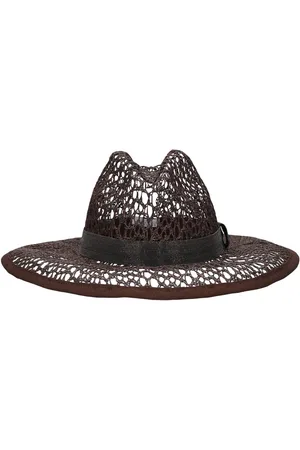Brunello Cucinelli Raffia Effect Brimmed Hat