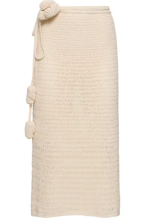 MAGDA BUTRYM Crocheted Cotton Blend Skirt