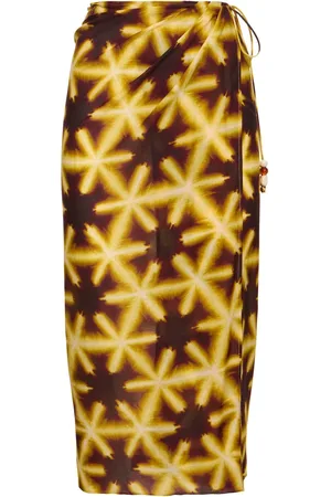 ULLA JOHNSON Anya Cove-up Midi Skirt