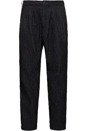 4SDESIGNS Triple Pleat Silk Croc Jacquard Pants