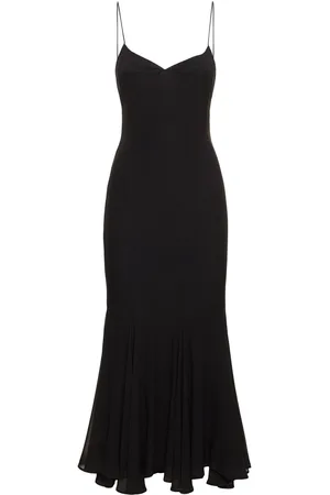 The Andamane Rosie Flared Silk Midi Slip Dress