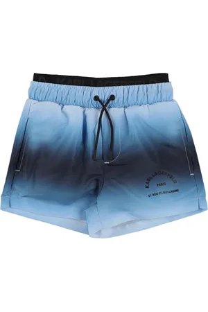 Karl Lagerfeld Nylon Swim Shorts W/ Logo