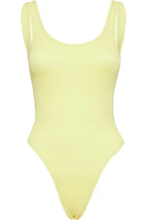 Reina Olga Papaia Crinkled One Piece Swimsuit