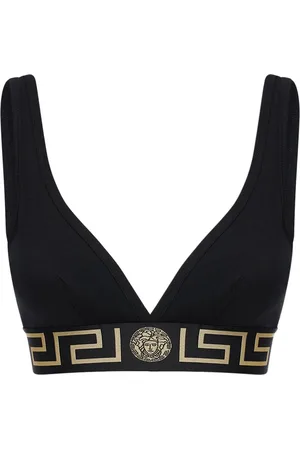 VERSACE Greca Stretch Cotton Bra