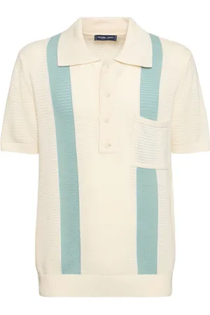 Frescobol Carioca Clemente Cotton Crochet Polo Shirt