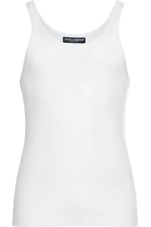 Dolce & Gabbana Ribbed Cotton Jersey Tank Top