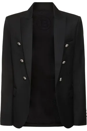 Balmain Wool Single Breasted Blazer