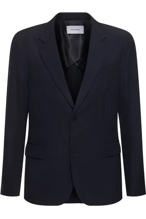 Salvatore Ferragamo Single Breasted Wool Blazer