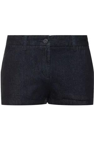 The Frankie Shop Kate Cotton Denim Mini Shorts