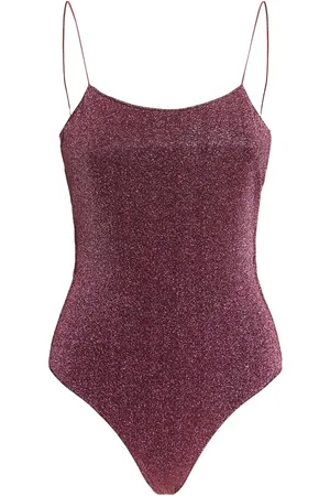 Oseree Lumiere Lurex One Piece Swimsuit