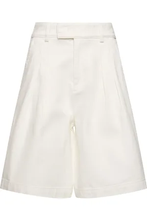 The Frankie Shop Xavier Cotton Denim Bermuda Shorts