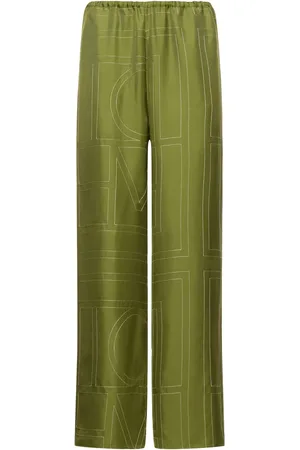 Totême Monogram Silk Pajama Pants