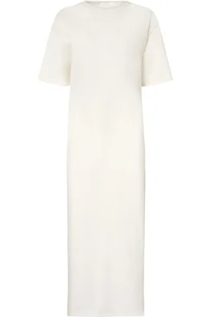 The Row Gitu Short Sleeved Jersey Long Dress
