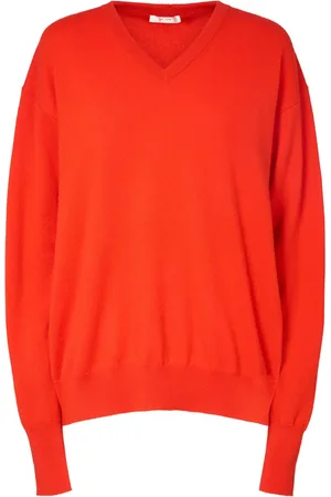 The Row Gracy Cashmere Knit V-neck Sweater