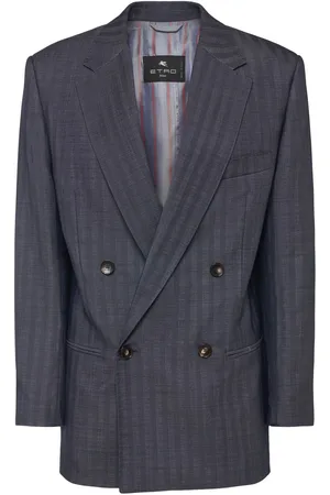 Etro Wool Suiting Double Breasted Jacket