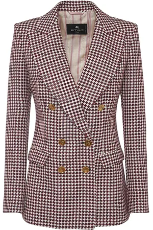 Etro Wool Blend Suiting Double Breast Jacket