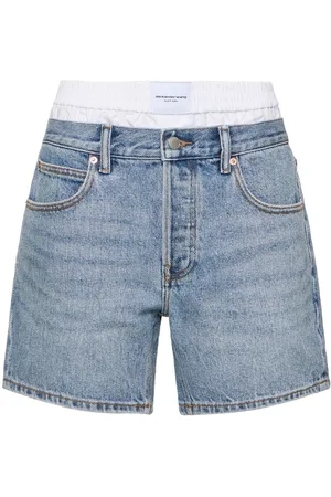 Alexander Wang Loose Cotton Denim Shorts