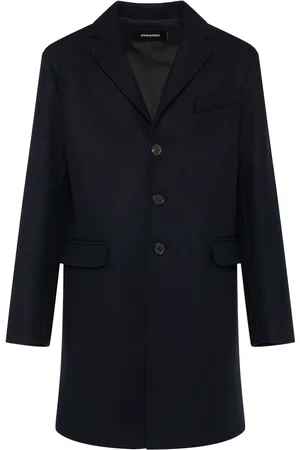 Dsquared2 Felted Wool Blend Soft Shoulder Coat