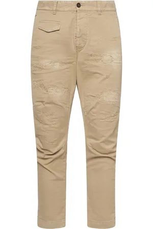 Dsquared2 Ripped Sexy Cotton Blend Cargo Pants