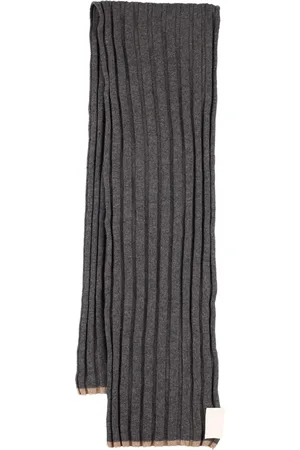 Brunello Cucinelli Fine Cashmere Rib Knit Scarf