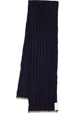 Brunello Cucinelli Fine Cashmere Rib Knit Scarf