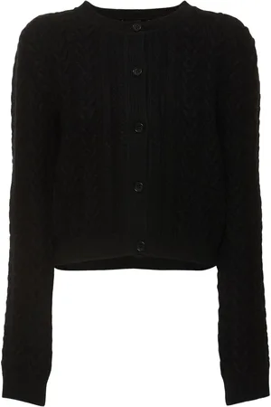 Alberta Ferretti Wool & Cashmere Knit Cardigan