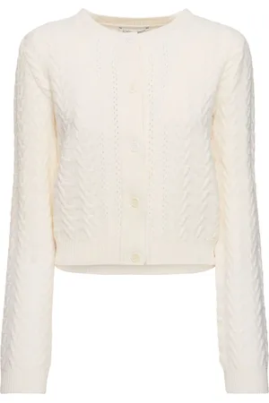 Alberta Ferretti Wool & Cashmere Knit Cardigan