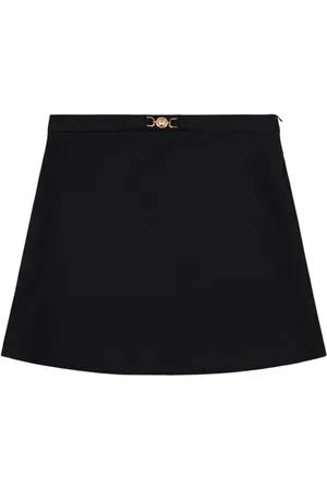 VERSACE Viscose Blend Compact Jersey Mini Skirt