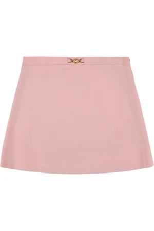 VERSACE Viscose Blend Compact Jersey Mini Skirt