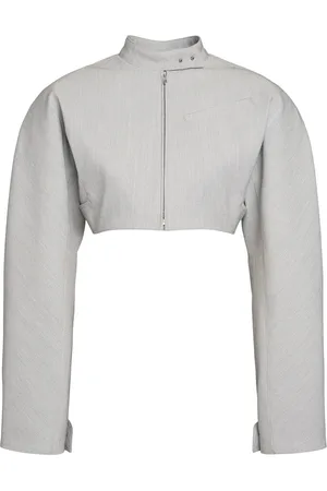 Jacquemus La Veste Cabrio Cotton Blend Crop Jacket