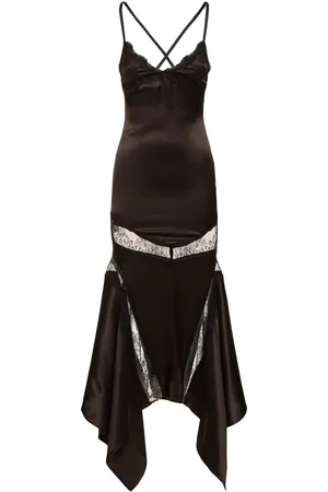 The Attico Satin Midi Dress