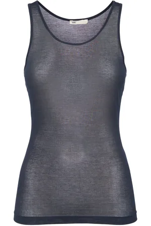 Ami Sheer Cotton Blend Tank Top