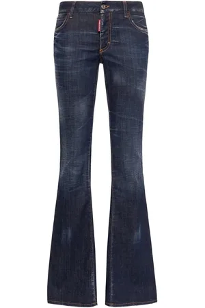 Dsquared2 Medium Rise Denim Flared Jeans