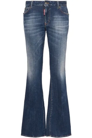 Dsquared2 Medium Waist Denim Flared Jeans