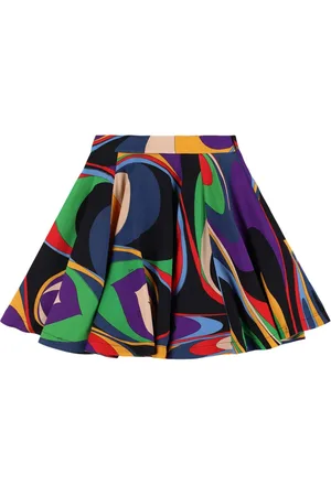 Puccini Printed Viscose Cady Skirt
