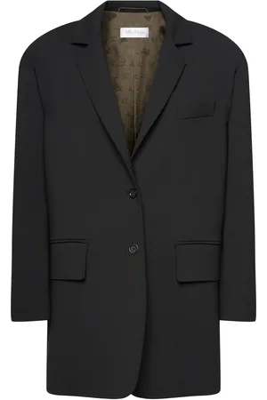 Max Mara Suez Single Breast Wool Blend Blazer