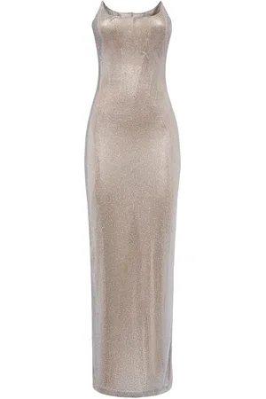 GIUSEPPE DI MORABITO Embellished Strapless Long Dress