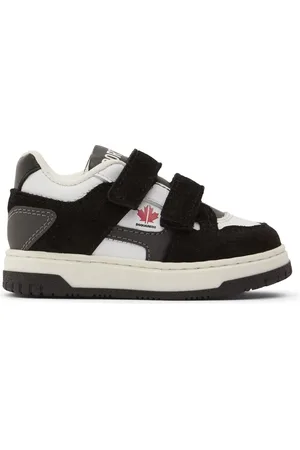 Dsquared2 Printed Leather Strap Sneakers