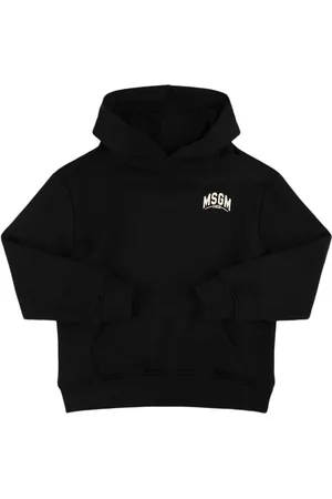 Msgm Printed Cotton Sweatshirt Hoodie