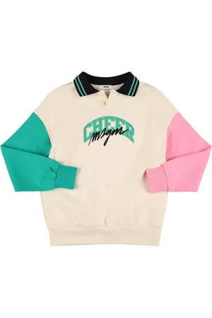 Msgm Printed Polo Sweatshirt